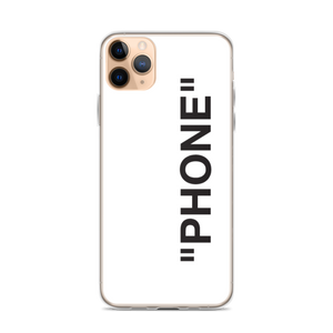 iPhone 11 Pro Max "PRODUCT" Series "PHONE" iPhone Case White by Design Express