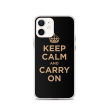 Keep Calm and Carry On (Black Gold) iPhone Case iPhone Cases by Design Express