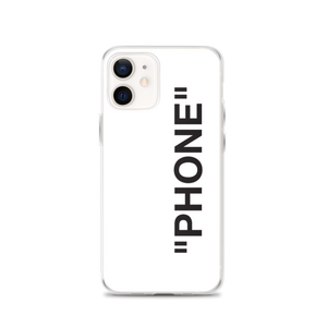 iPhone 12 "PRODUCT" Series "PHONE" iPhone Case White by Design Express