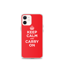 iPhone 12 mini Red Keep Calm and Carry On iPhone Case iPhone Cases by Design Express