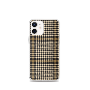 iPhone 12 mini Herringbone Glen Plaid Pattern iPhone Case by Design Express