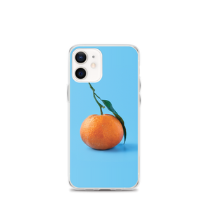 iPhone 12 mini Orange on Blue iPhone Case by Design Express