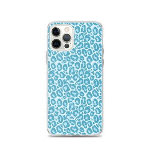 iPhone 12 Pro Teal Leopard Print iPhone Case by Design Express