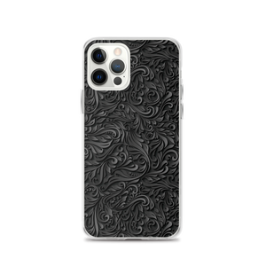 iPhone 12 Pro 3D Black Ornament Pattern iPhone Case by Design Express