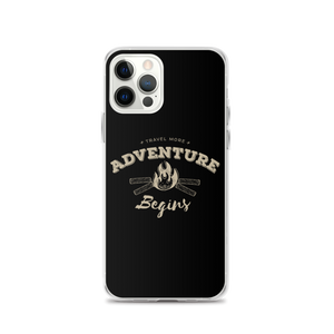 iPhone 12 Pro Travel More Adventure Begins iPhone Case by Design Express