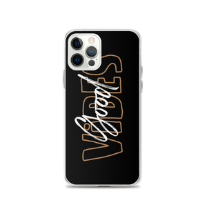 iPhone 12 Pro Good Vibes Typo iPhone Case by Design Express