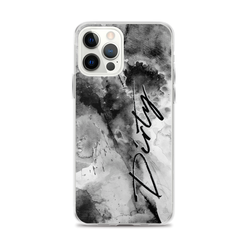 iPhone 12 Pro Max Dirty Abstract Ink Art iPhone Case by Design Express