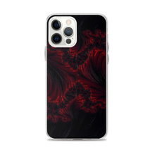 iPhone 12 Pro Max Black Red Fractal Art iPhone Case by Design Express