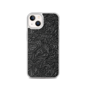 iPhone 13 3D Black Ornament Pattern iPhone Case by Design Express