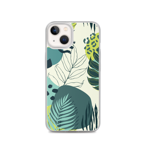 iPhone 13 Fresh Tropical Leaf Pattern iPhone Case by Design Express