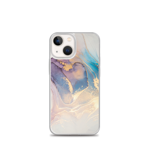 iPhone 13 mini Soft Marble Liquid ink Art Full Print iPhone Case by Design Express