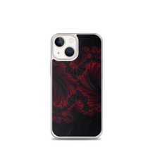 iPhone 13 mini Black Red Fractal Art iPhone Case by Design Express