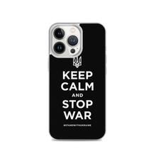 iPhone 13 Pro Keep Calm and Stop War (Support Ukraine) White Print iPhone Case by Design Express