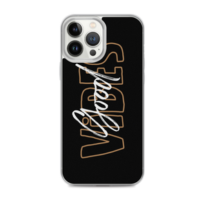 iPhone 13 Pro Max Good Vibes Typo iPhone Case by Design Express