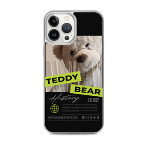 iPhone 13 Pro Max Teddy Bear Hystory iPhone Case Black by Design Express