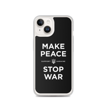 iPhone 14 Make Peace Stop War (Support Ukraine) Black iPhone Case by Design Express