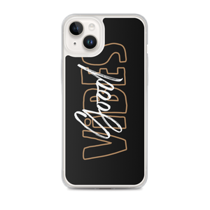 iPhone 14 Plus Good Vibes Typo iPhone Case by Design Express