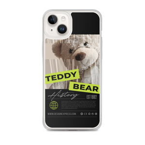 iPhone 14 Plus Teddy Bear Hystory iPhone Case Black by Design Express