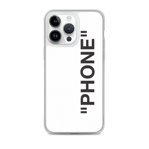 iPhone 14 Pro Max "PRODUCT" Series "PHONE" iPhone Case White by Design Express