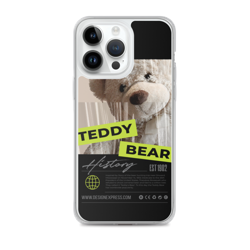 iPhone 14 Pro Max Teddy Bear Hystory iPhone Case Black by Design Express