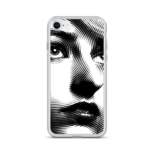 iPhone 7/8 Face Art Black & White iPhone Case by Design Express