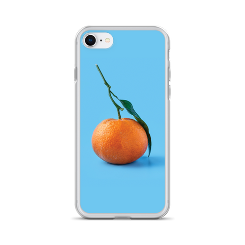 iPhone 7/8 Orange on Blue iPhone Case by Design Express