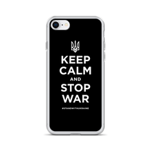 iPhone 7/8 Keep Calm and Stop War (Support Ukraine) White Print iPhone Case by Design Express