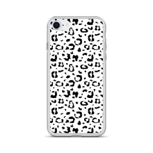 iPhone SE Black & White Leopard Print iPhone Case by Design Express