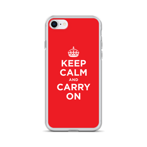 iPhone SE Red Keep Calm and Carry On iPhone Case iPhone Cases by Design Express