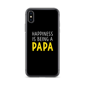 iPhone X/XS Happiness is Being a Papa (Funny) iPhone Case by Design Express