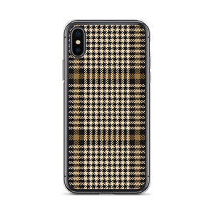 iPhone X/XS Herringbone Glen Plaid Pattern iPhone Case by Design Express