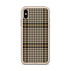Herringbone Glen Plaid Pattern iPhone Case by Design Express
