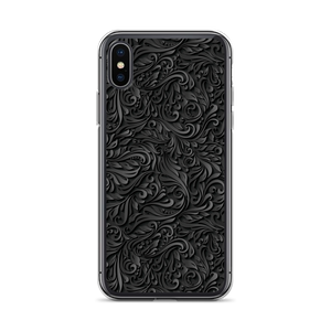 iPhone X/XS 3D Black Ornament Pattern iPhone Case by Design Express