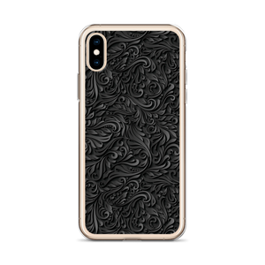 3D Black Ornament Pattern iPhone Case by Design Express