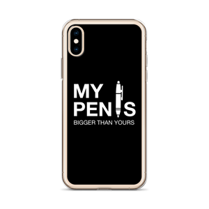 My pen is bigger than yours (Funny) iPhone Case by Design Express