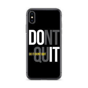 iPhone X/XS Do It, Don't Quit (Motivation) iPhone Case by Design Express