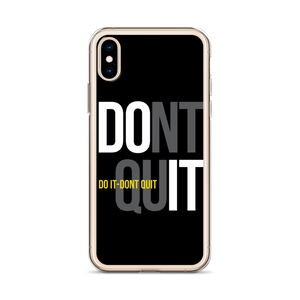 Do It, Don't Quit (Motivation) iPhone Case by Design Express