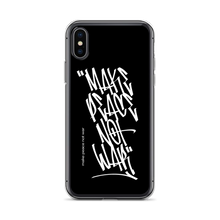 iPhone X/XS Make Peace Not War Vertical Graffiti (motivation) iPhone Case by Design Express