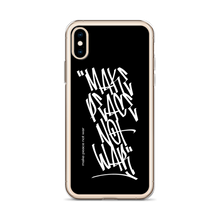 Make Peace Not War Vertical Graffiti (motivation) iPhone Case by Design Express