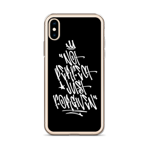 Not Perfect Just Forgiven Graffiti (motivation) iPhone Case by Design Express