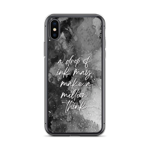 iPhone X/XS a drop of ink may make a million think iPhone Case by Design Express