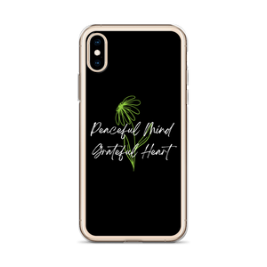 Peaceful Mind Grateful Heart iPhone Case by Design Express