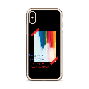 Rainbow iPhone Case Black by Design Express