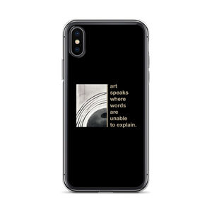 iPhone X/XS Art speaks where words are unable to explain iPhone Case by Design Express