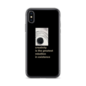 iPhone X/XS Creativity is the greatest rebellion in existence iPhone Case by Design Express