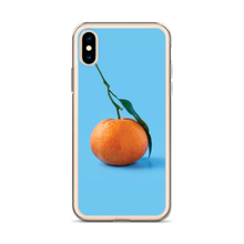 Orange on Blue iPhone Case by Design Express