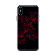 iPhone X/XS Black Red Fractal Art iPhone Case by Design Express