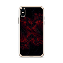 Black Red Fractal Art iPhone Case by Design Express