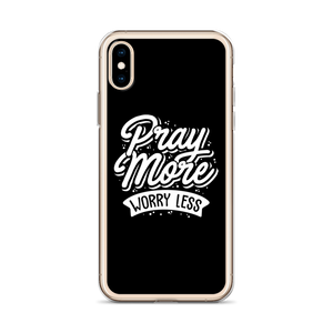 Pray More Worry Less iPhone Case by Design Express