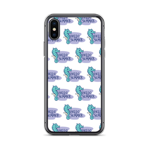 iPhone X/XS Seahorse Hello Summer iPhone Case by Design Express